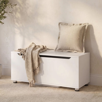 Essie Wooden Storage Chest - Blanket Box - Toy Chest - White