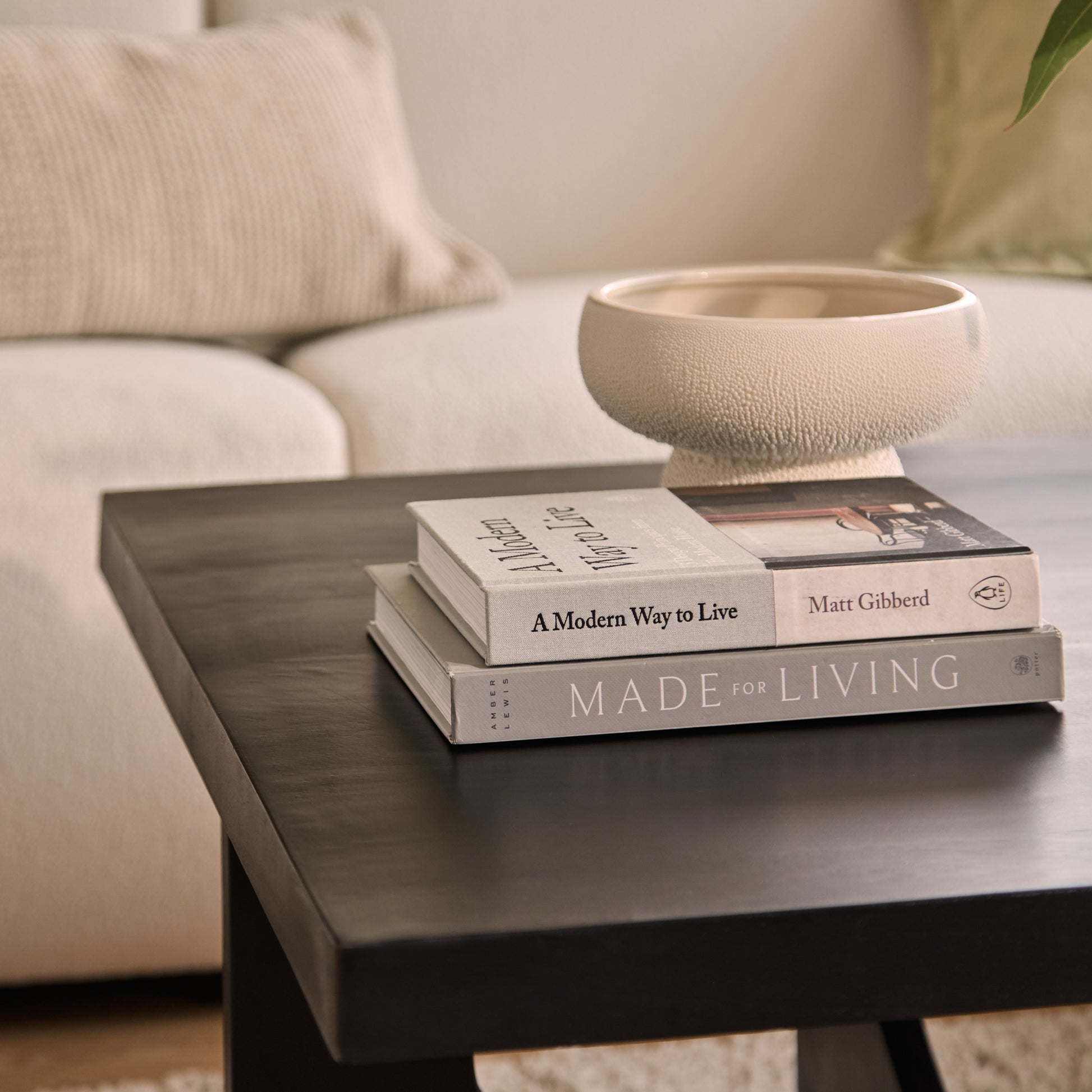 Ethan Mango Wood Square Coffee Table - Jet Black - Laura James