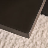 Ethan Mango Wood Square Coffee Table - Jet Black - Laura James