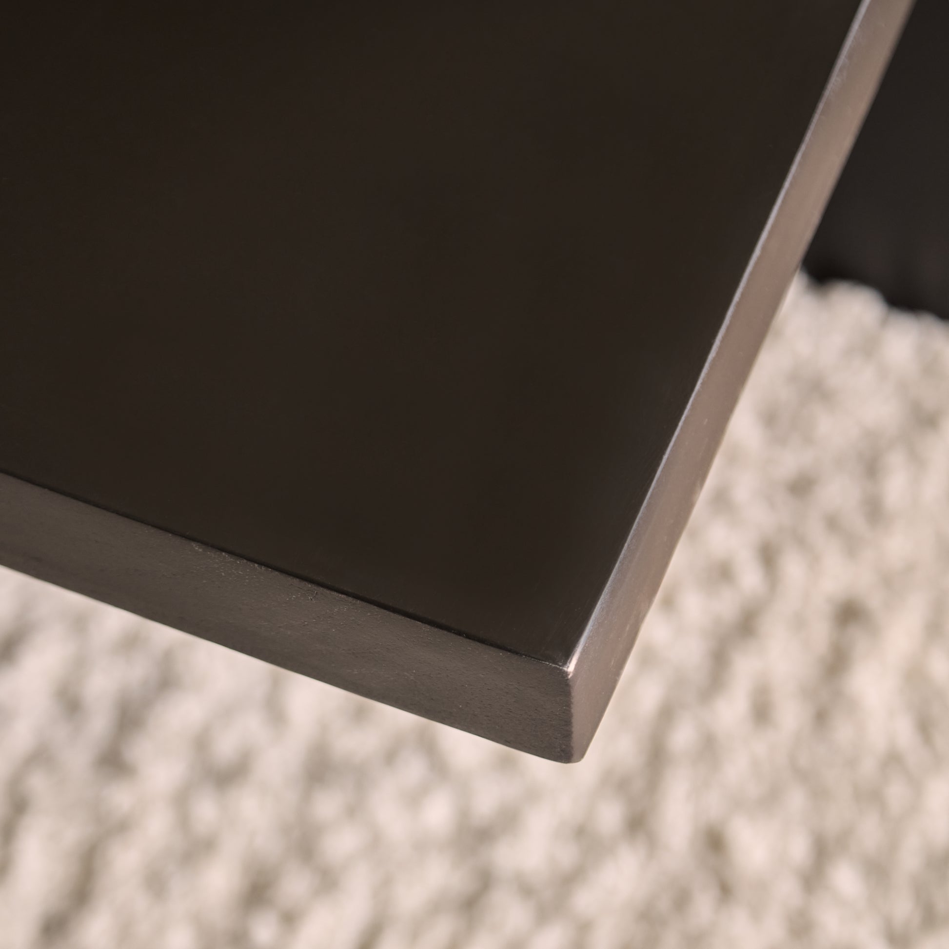 Ethan Mango Wood Square Coffee Table - Jet Black - Laura James