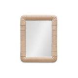 Etta 70x50cm Upholstered Wall Mirror - Ivory - Laura James 