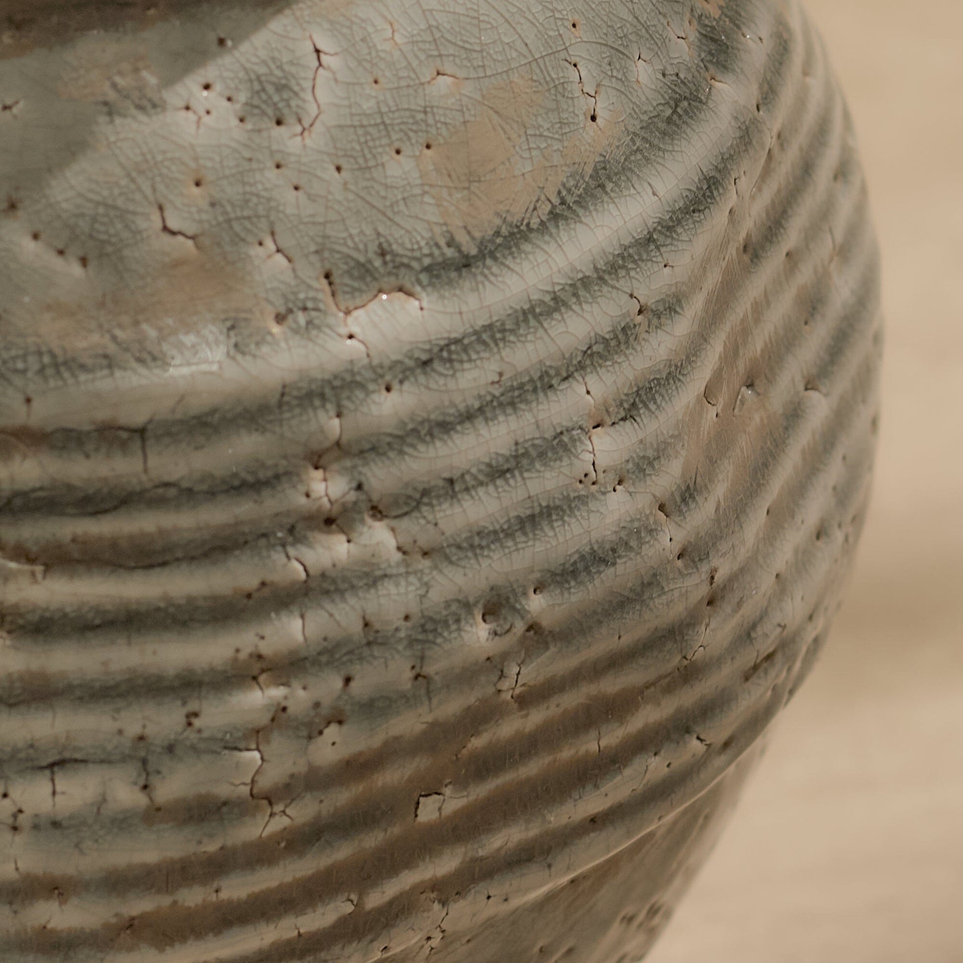 Evora 16cm Ceramic Vase - Sea Blue - Laura James