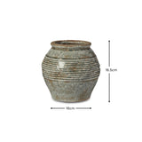 Evora 16cm Ceramic Vase - Sea Blue DIMS - Laura James