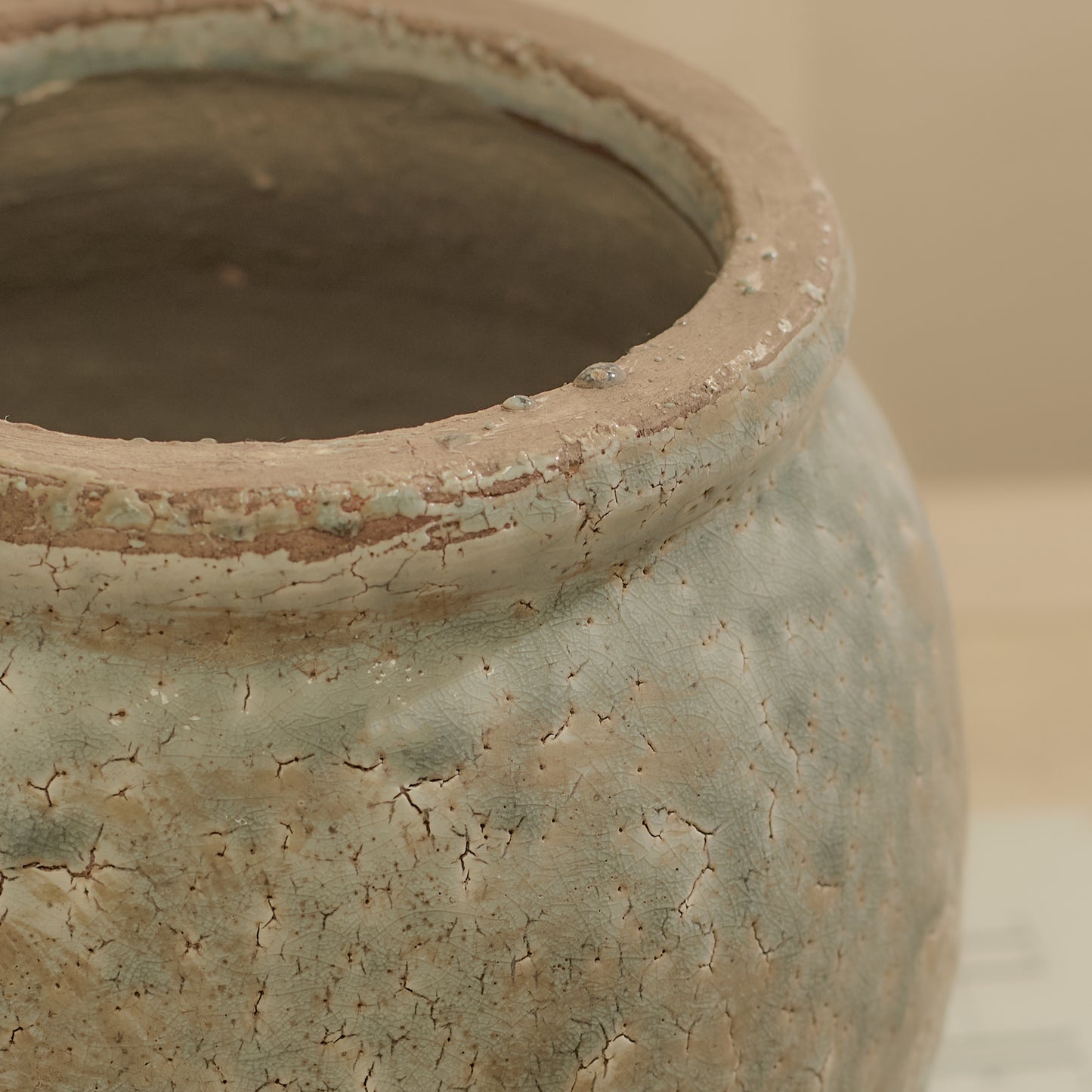 Evora 17cm Ceramic Vase - Sea Blue - Laura James