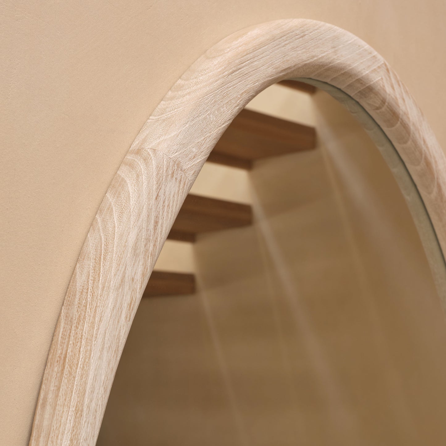 Fawley 180x80cm Freeform Wall Mirror - Whitewash - Laura James 