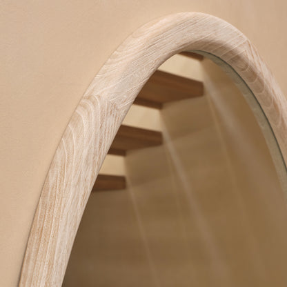Fawley 180x80cm Freeform Wall Mirror - Whitewash - Laura James 