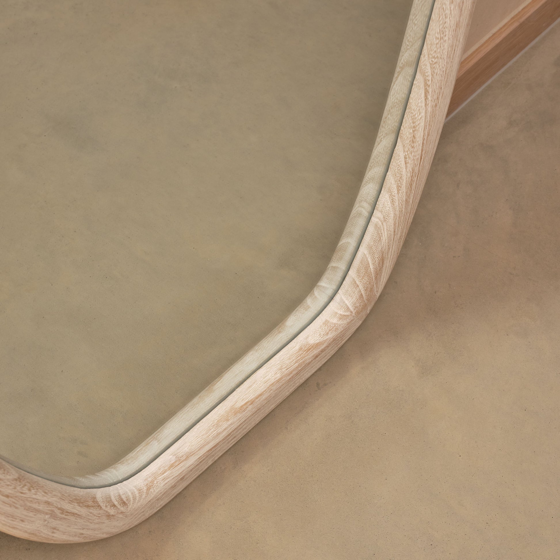 Fawley 180x80cm Freeform Wall Mirror - Whitewash - Laura James 
