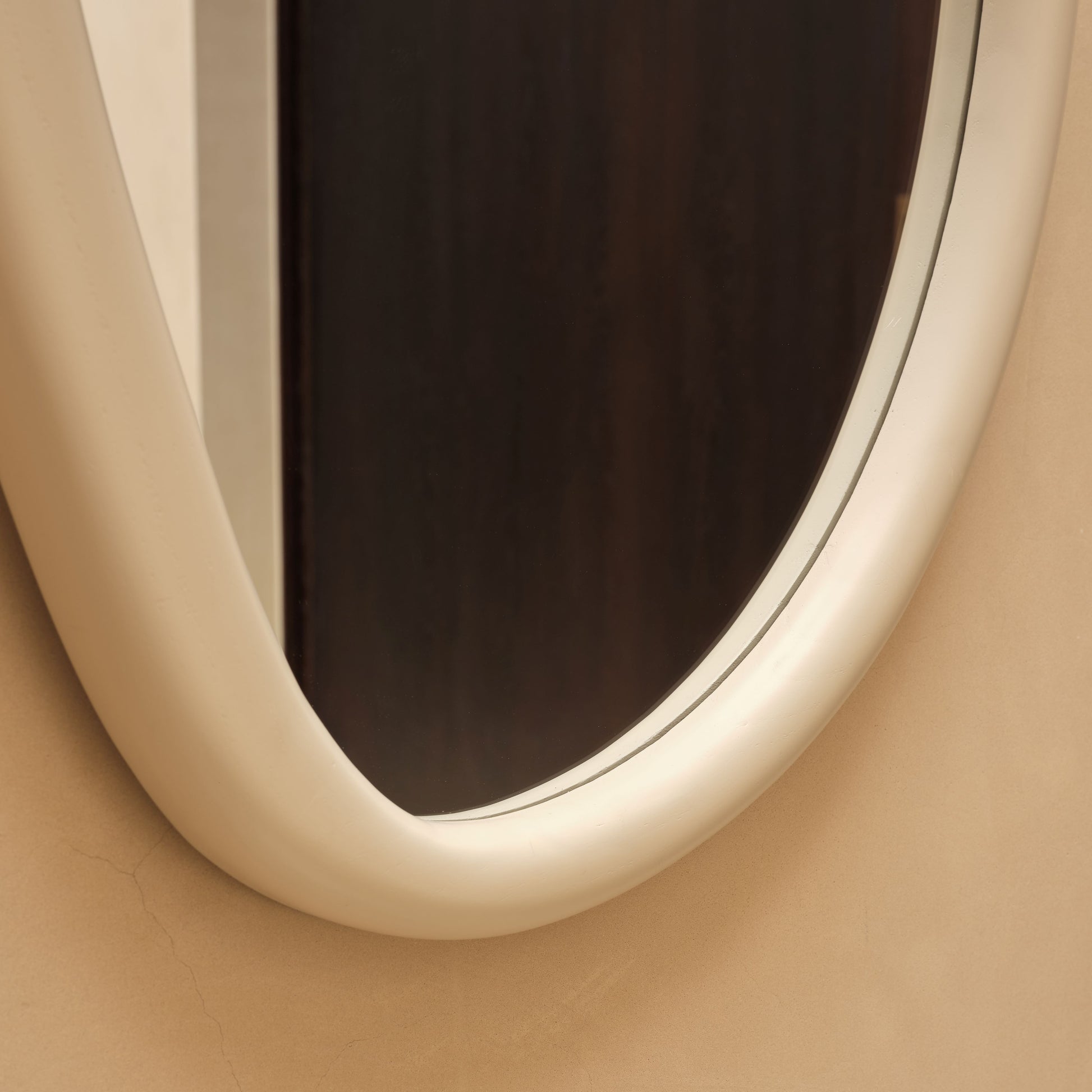 Fawley 100x70cm Freeform Wall Mirror - Oatmeal - Laura James