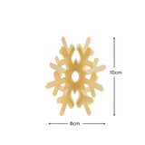 Falun 10cm Metal Snowflake Ornament - Gold - Laura James