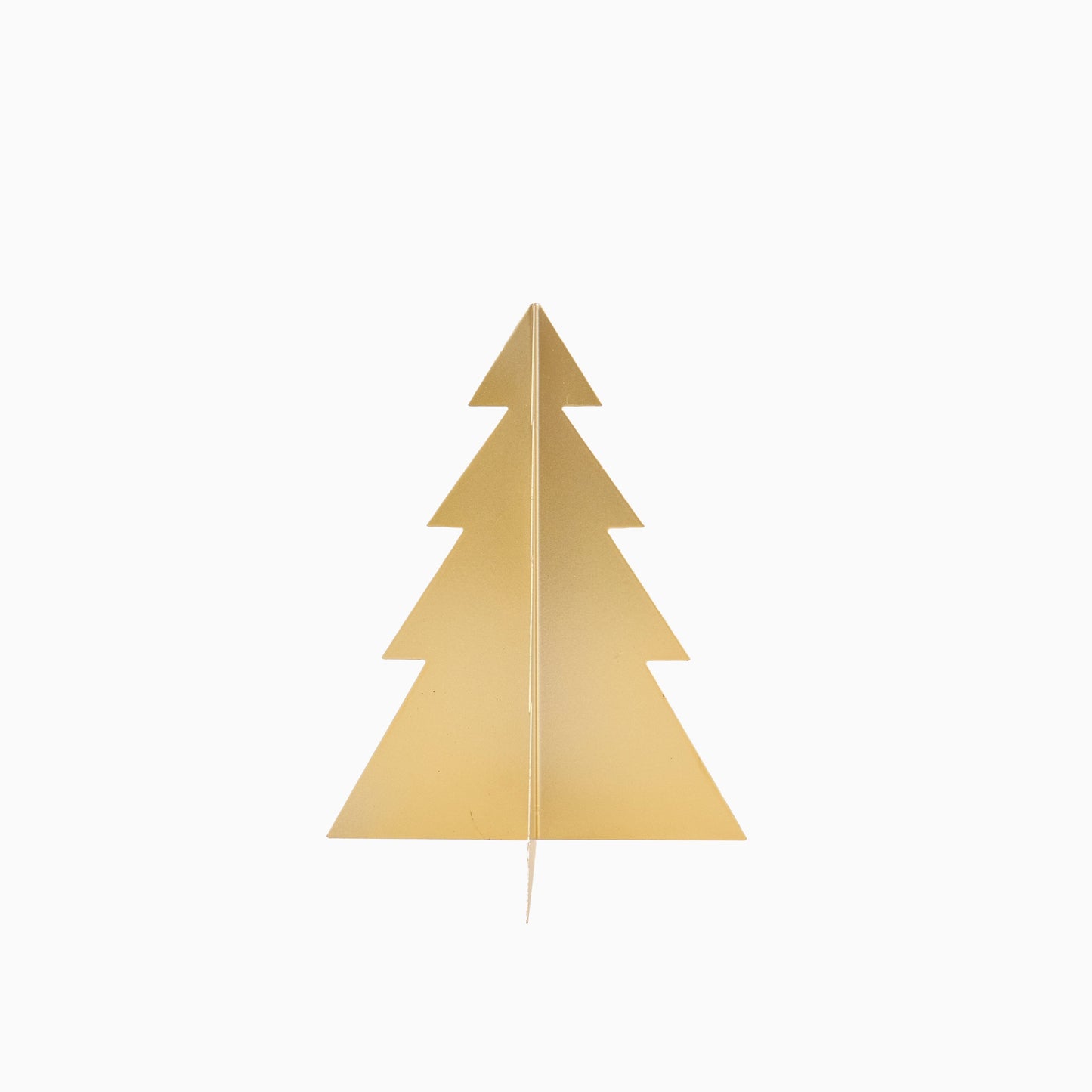 Falun 19cm Metal Tree Ornament - Gold - Laura James