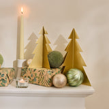 Falun 19cm Metal Tree Ornament - Gold - Laura James