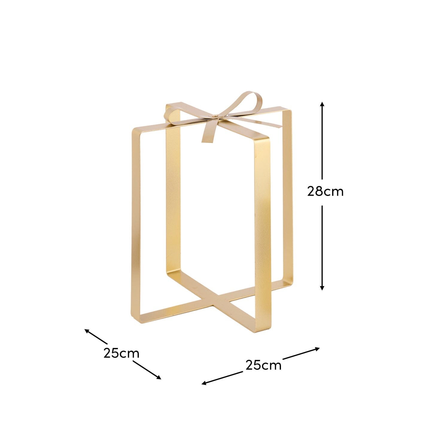 Falun Metal Present Ornaments - Set of 2 - Gold - Laura James