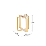 Falun Metal Present Ornaments - Set of 2 - Gold - Laura James