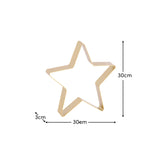 Falun Metal Standing Star Ornament - Set of 2 - Gold -Laura James