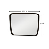 Farleigh Large Black Wooden Mirror - Laura James
