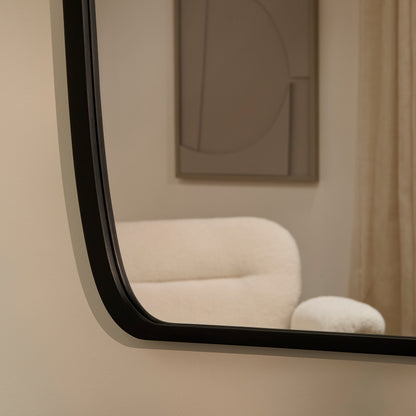 Farleigh Large Black Wooden Mirror - Laura James