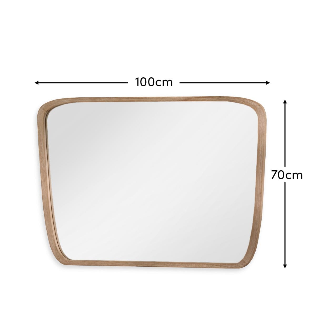 Farleigh Large Whitewash Wooden Mirror - Laura James