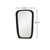 Farleigh Small Black Wooden Mirror - Laura James