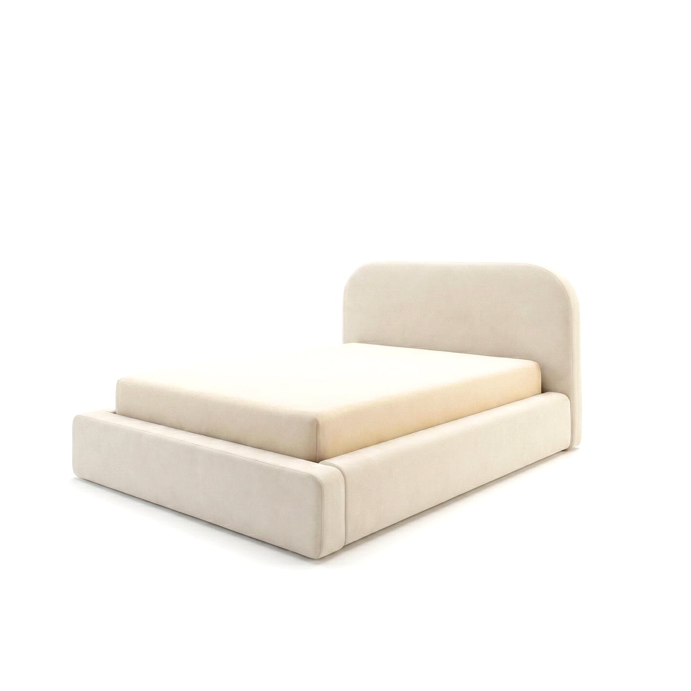 Farrah Double Ottoman Bed - Ivory - Laura James