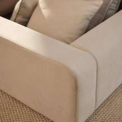 Farrah Double Ottoman Bed - Ivory