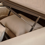 Farrah Double Ottoman Bed - Ivory