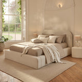 Farrah King Ottoman Bed - Ivory - Laura James