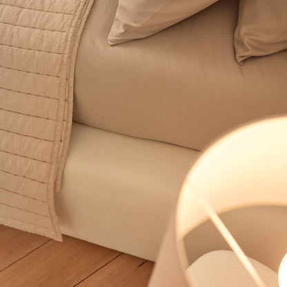 Farrah King Ottoman Bed - Ivory - Laura James