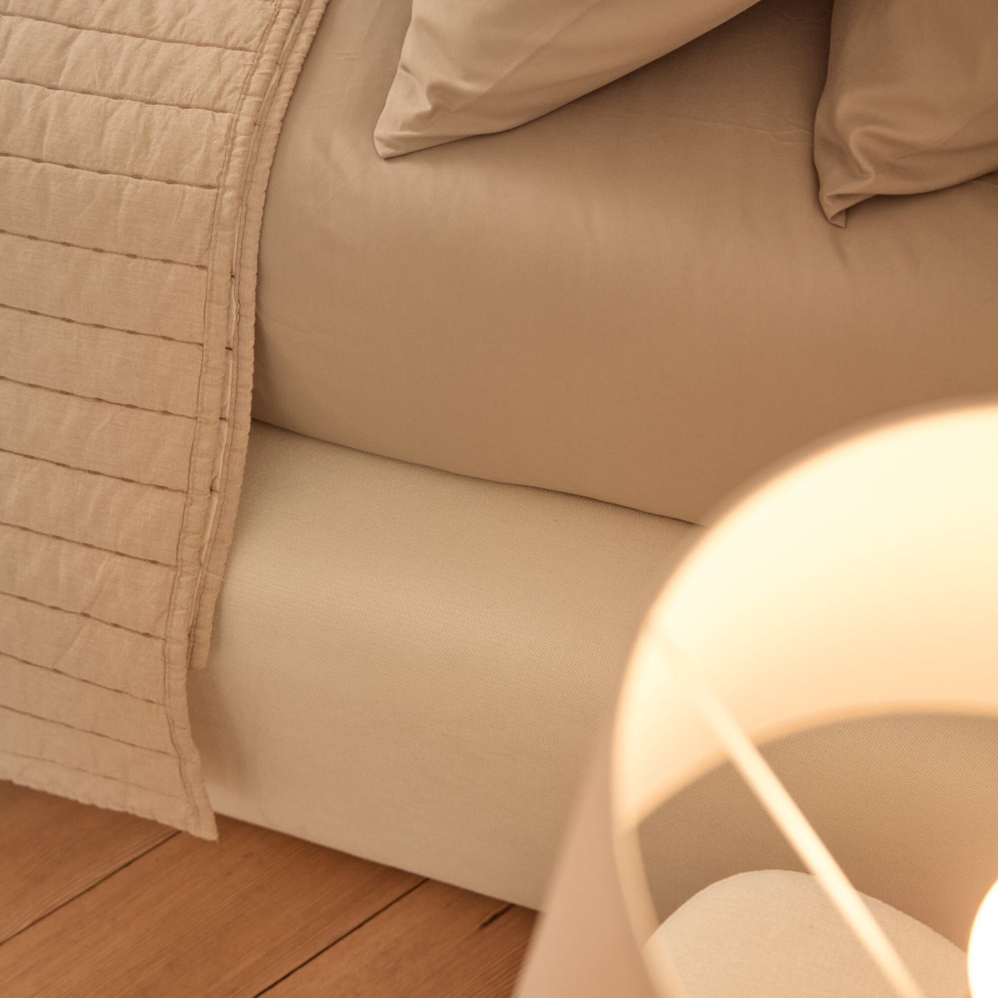 Farrah Double Ottoman Bed - Ivory