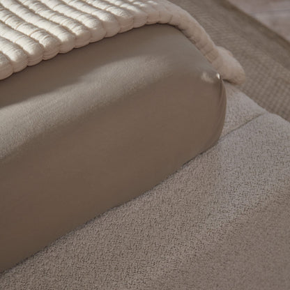 Farrah Double Ottoman Bed - Oat Boucle