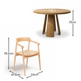 Willow Whitewash Oak Oval Dining Table Set - 6 Seater - Carter Dining Armchairs - Whitewash Oak Legs - Laura James