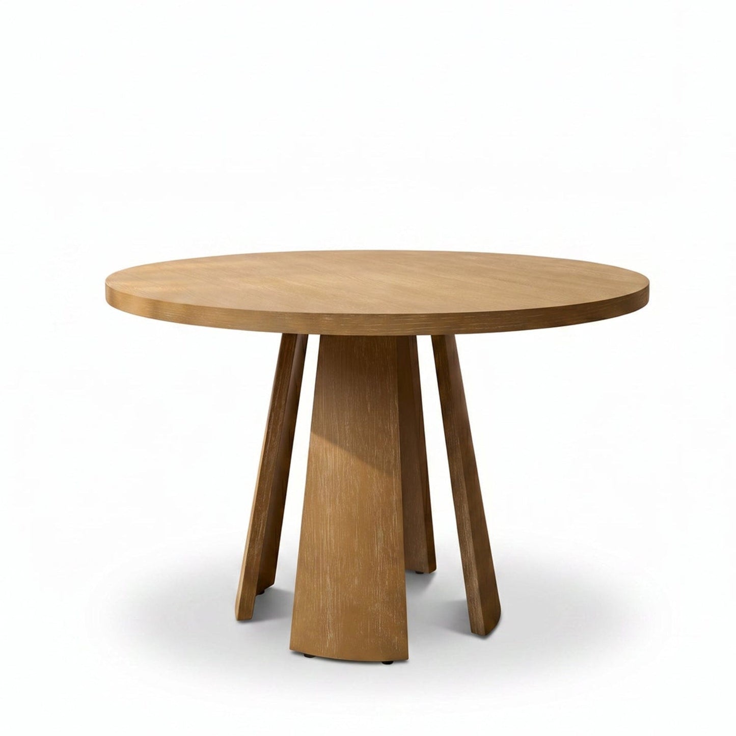 Farren Whitewash Oak Oval Dining Table Set - 4 Seater - Freya Sand Dining Chairs - Whitewash Oak Legs - Laura James