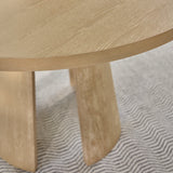 Farren Whitewash Oak Round Dining Table - Laura James