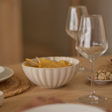 Farren Whitewash Oval Dining Table Set - 6 Seater - Tilly Natural String Dining Chairs - Whitewash Oak Legs - Laura James