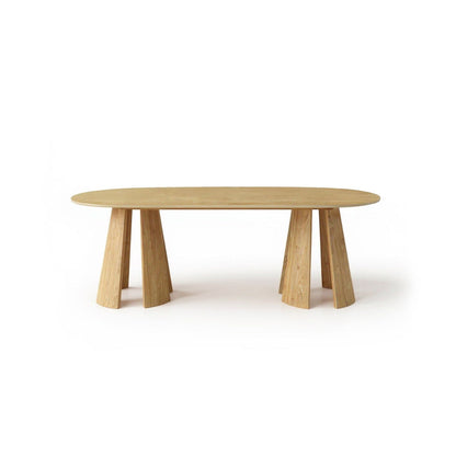 Farren Whitewash Oak Oval Dining Table - Laura James 
