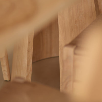 Farren Whitewash Oval Dining Table Set - 6 Seater - Tilly Natural String Dining Chairs - Whitewash Oak Legs - Laura James