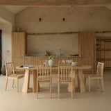Farren Whitewash Oval Dining Table Set - 6 Seater - Tilly Natural String Dining Chairs - Whitewash Oak Legs - Laura James