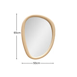 Fawley 65x50cm Freeform Wall Mirror - Oatmeal - Laura James 