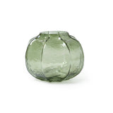 Ferrara 18cm Glass Vase - Olive Green - Laura James 
