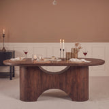 Octavia 220cm Coffee Brown Mango Wood Dining Table - Laura James 