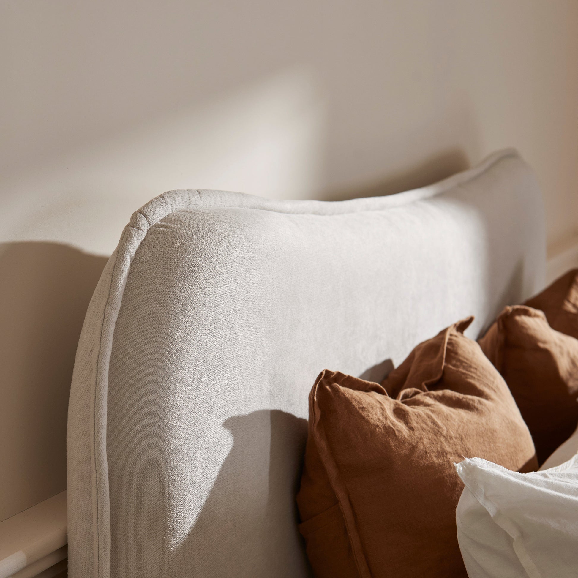 Finola Super King Ottoman Bed - Ivory - Laura James