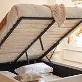 Finola Super King Ottoman Bed - Ivory - Laura James