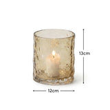 Fiorana 13cm Glass Hurricane - Driftwood - Laura James 
