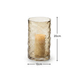 Fiorana 20cm Glass Hurricane - Driftwood - Laura James 