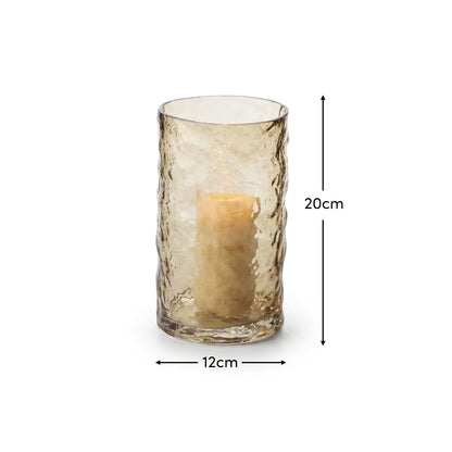 Fiorana 20cm Glass Hurricane - Driftwood - Laura James 