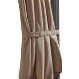 Fira Cappuccino LED Parasol - 2.5m Square Cantilever - Laura James