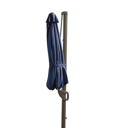 Fira Dark Blue Parasol - 2.5m Square Cantilever - Laura James