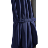 Fira Dark Blue LED Parasol - 2.5m Square Cantilever - Laura James