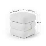 Fleur Footstool - Ivory - Laura James