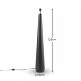 Foxcote Black Metal Floor Lamp Base - 129cm - Laura James 