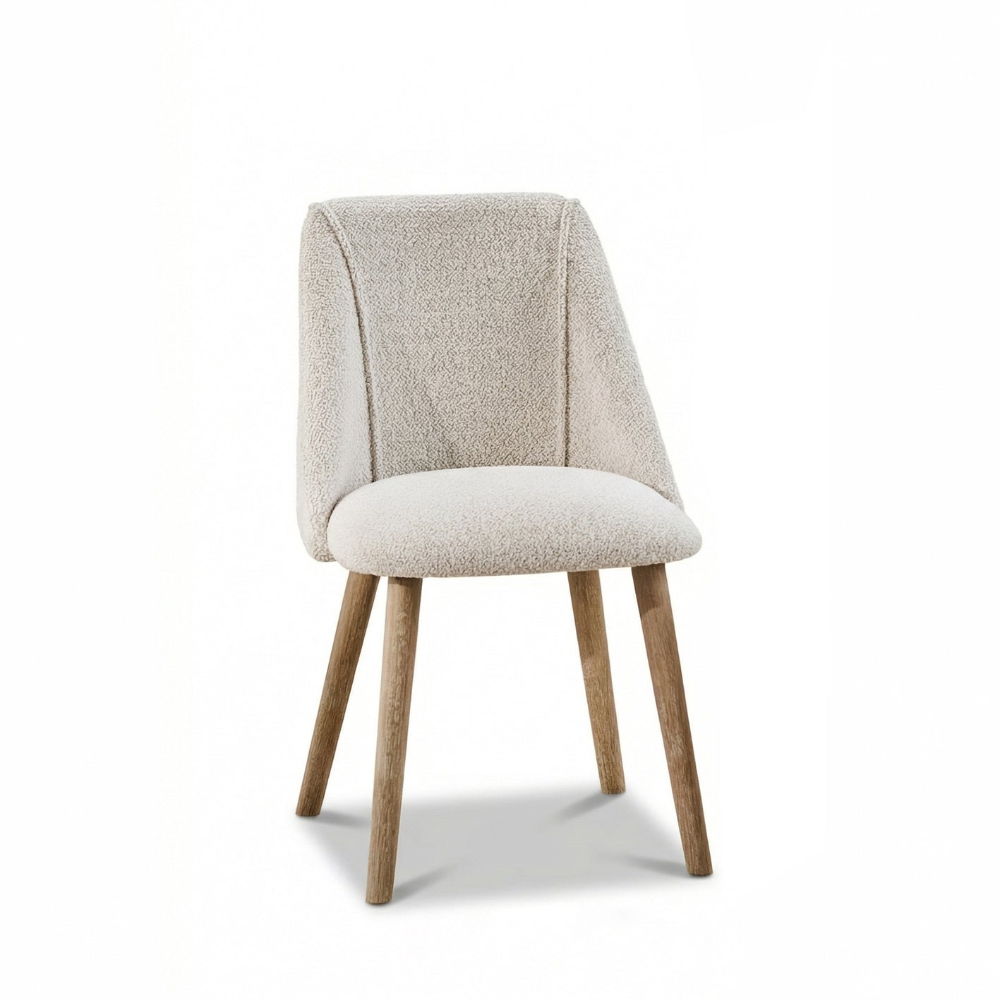 Freya Boucle Dining - Set of 2 - Mangowood Legs - Laura James